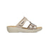 Ciabatte beige in pelle con stampa animalier Fly Flot, Mid Season Sale, SKU p412000242, Immagine 0